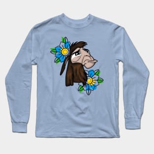 Sad Kuzco Llama Long Sleeve T-Shirt